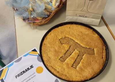Nagrade za tekmovalce, ki so recitirali decimalke števila pi.